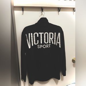 “Victoria Secret” Black Women’s Quarter Zip up (Size: XS)
